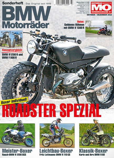 Article de presse paru dans le magazine allemand BMW Motorräder, numéro 47, octobre-décembre 2013 (page 38 à 45)